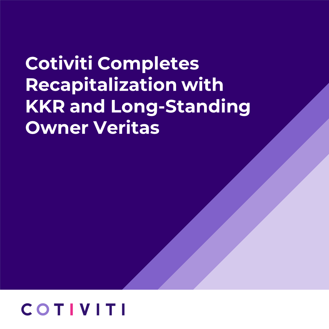 Kkr talks buy stake cotiviti veritas capital