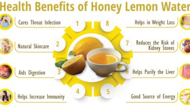 Benefits of lemon cucumber and honey water for clear skin