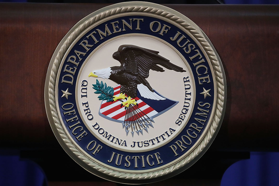 Doj justice department facade