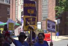 Robert wood johnson university hospital strike fortieth day