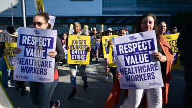 65000 kaiser permanente workers authorize strike healthcare labor