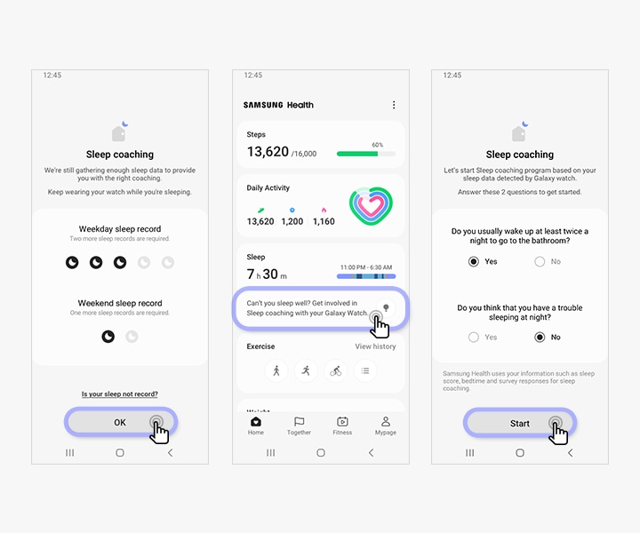Samsung bwell health record appointment scheduling