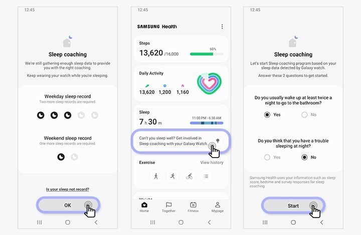 Samsung bwell health record appointment scheduling