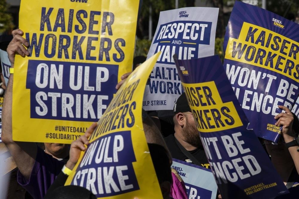Kaiser unions issue unfair labor practice strike notice as bargaining furth