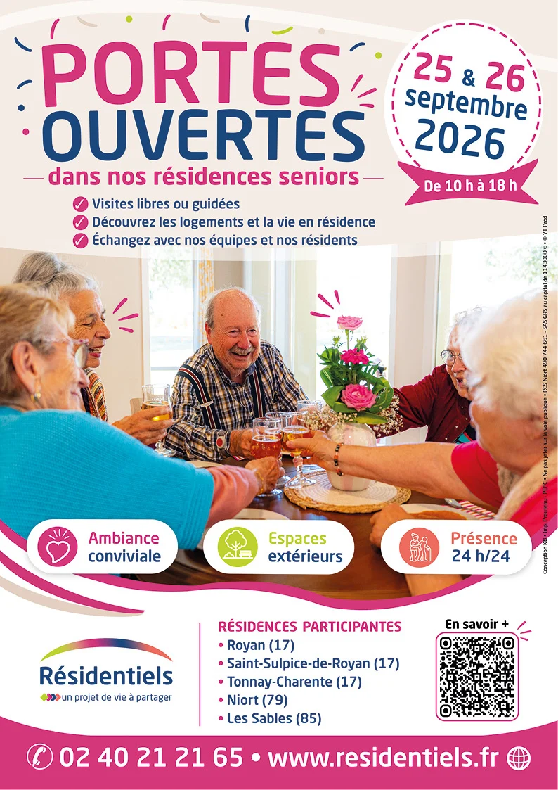 Journées portes ouvertes dans les résidences seniors Les Résidentiels